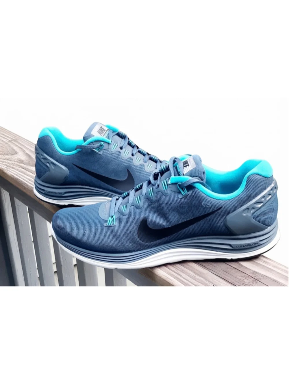 2013 Nike LunarGlide+ 5 'Shield Pack Running Shoes Dark Armory Blue' Size 11.5